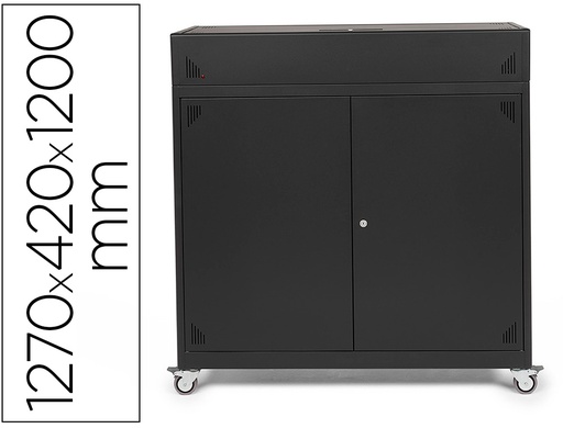 [167911] Mueble iorder mmt1200 para almacenamiento y carga de 33 portatiles 1270x420x1200 mm