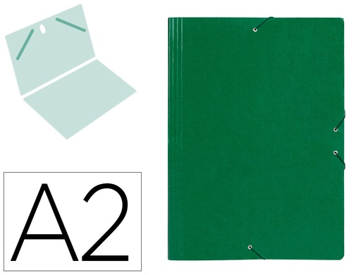 [27156] Carpeta planos liderpapel a2 carton gofrado n 12 verde