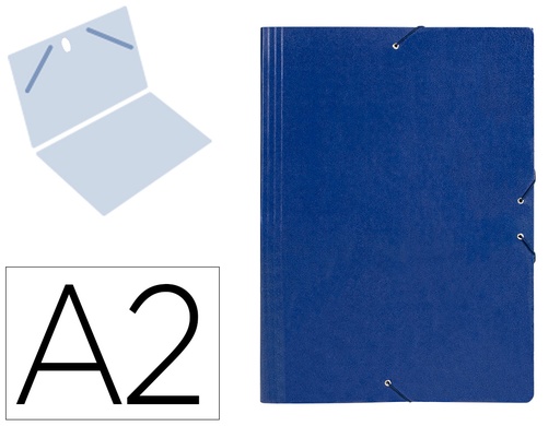 [27155] Carpeta planos liderpapel a2 carton gofrado n 12 azul