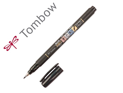 [157204] Rotulador tombow fudenosuke tinta base de agua punta pincel blanda negro