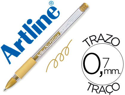 [57135] Boligrafo artline 1900 softline tinta aceite metalico oro