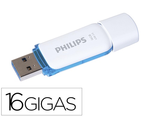 [169873] Memoria usb philips flash usb 3.0 16gb snow blue