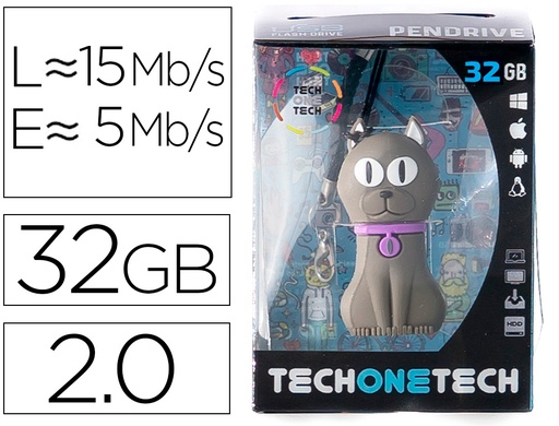 [161855] Memoria usb tech on tech felix the cat 32 gb