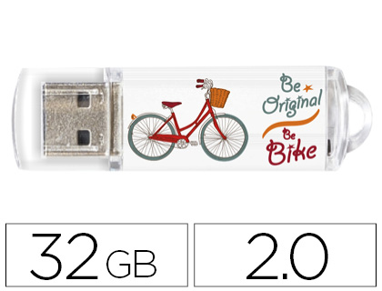 [155397] Memoria usb techonetech flash drive 32 gb 2.0 be bike