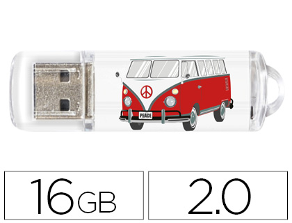 [155394] Memoria usb techonetech flash drive 16 gb 2.0 camper van-van