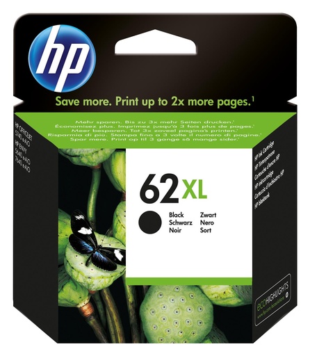 [30028] HP Envy 5640/Officejet 5740  e-All-in-One Cartucho Negro Alta  Nº62XL