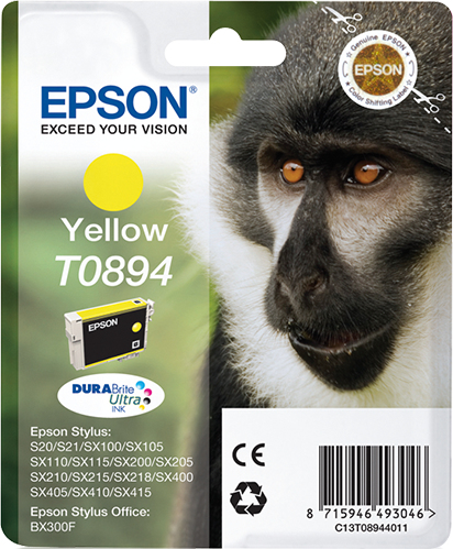 [11961] Epson Stylus S20/SX105/SX205/405 Cartucho Amarillo