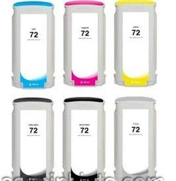 [8214][HPC9371A] 130ml Dye Cyan para HP Designjet T1100,T1200,T1300,T2300#72